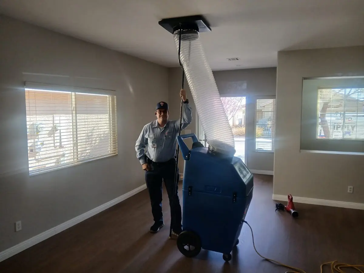 Professional Dryer Vent Cleaning work inside a Bondurant home
